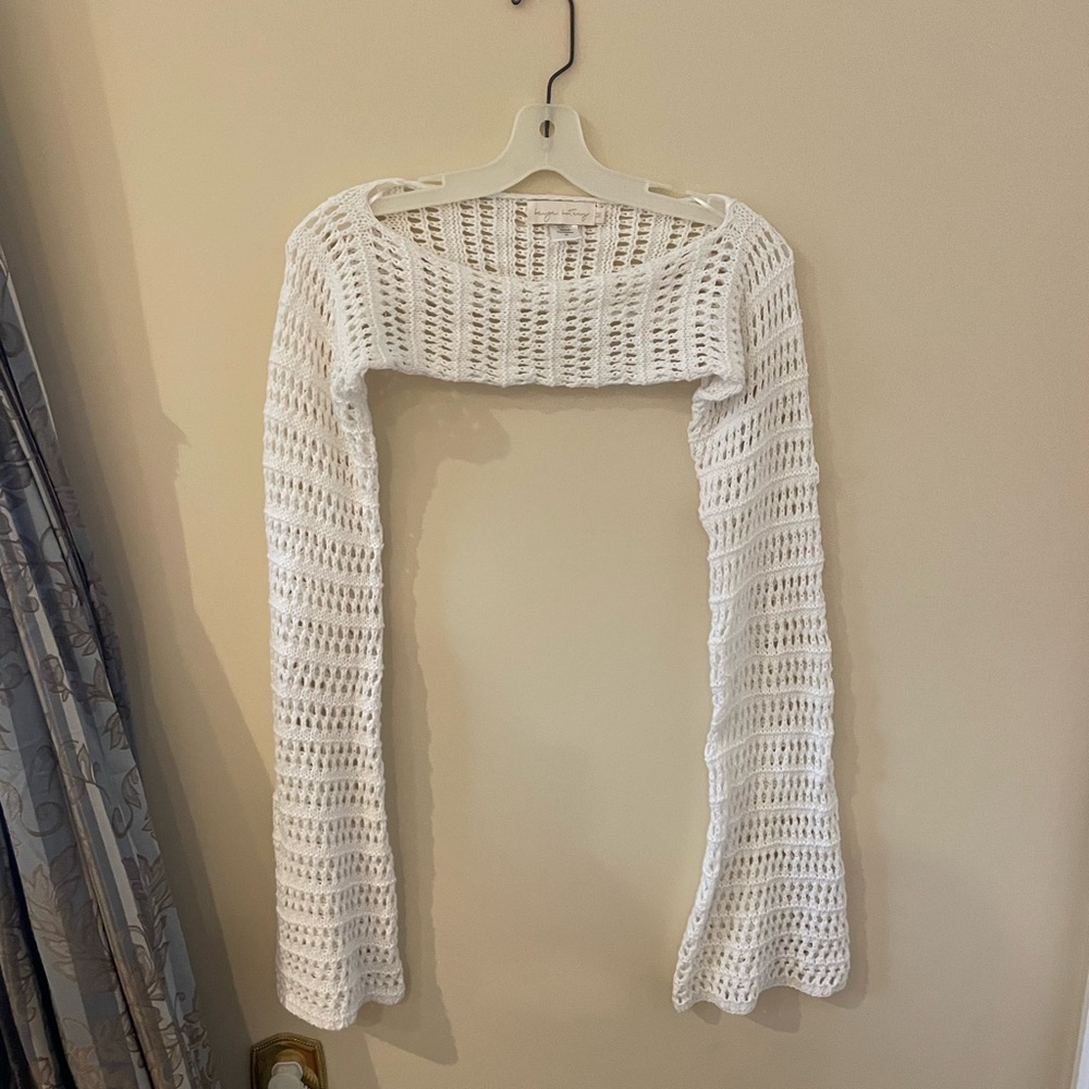 White Knit Women's Bolero